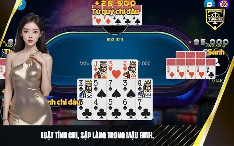 Luật tính chi, sập làng trong mậu binh.